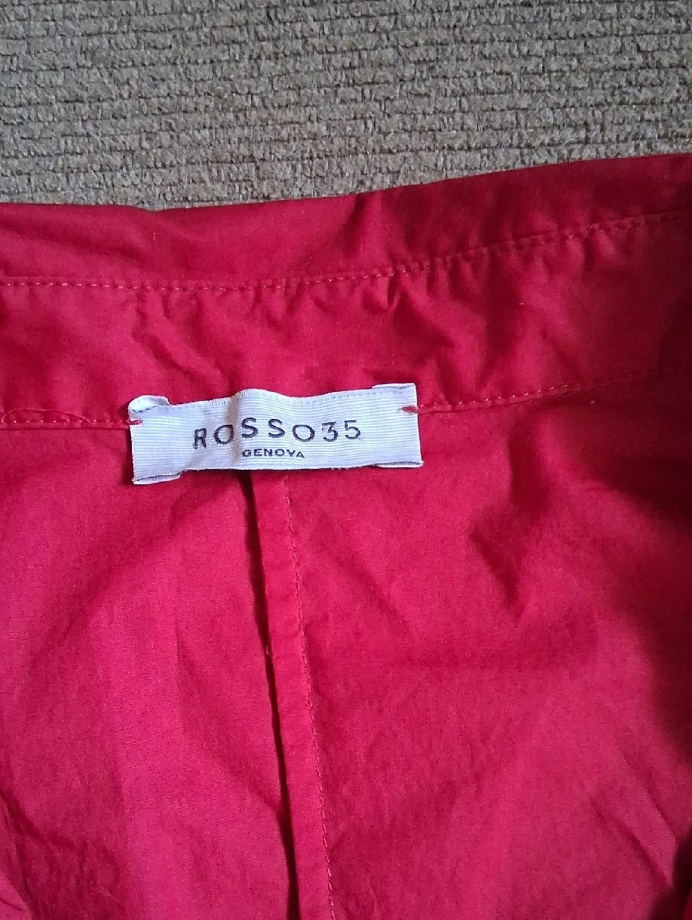 Rosso35 Red Button-Front Maxi Shirt Dress - Picture 3 of 7